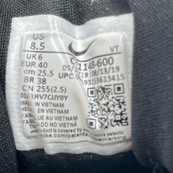 NIKE WOMENS AIR MAX 97 RED METALLIC GOLD SEQUIN SIZE 8.5  CT1148 600 - Picture 4 of 9